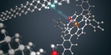 Chemical structure of polyethylene adhesive with catalyst. Credits: UC Berkeley by Liyne Chen.